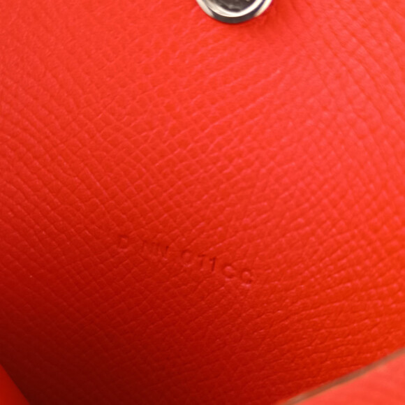 HERMES Red Leather Wallet - Picture 8 of 9